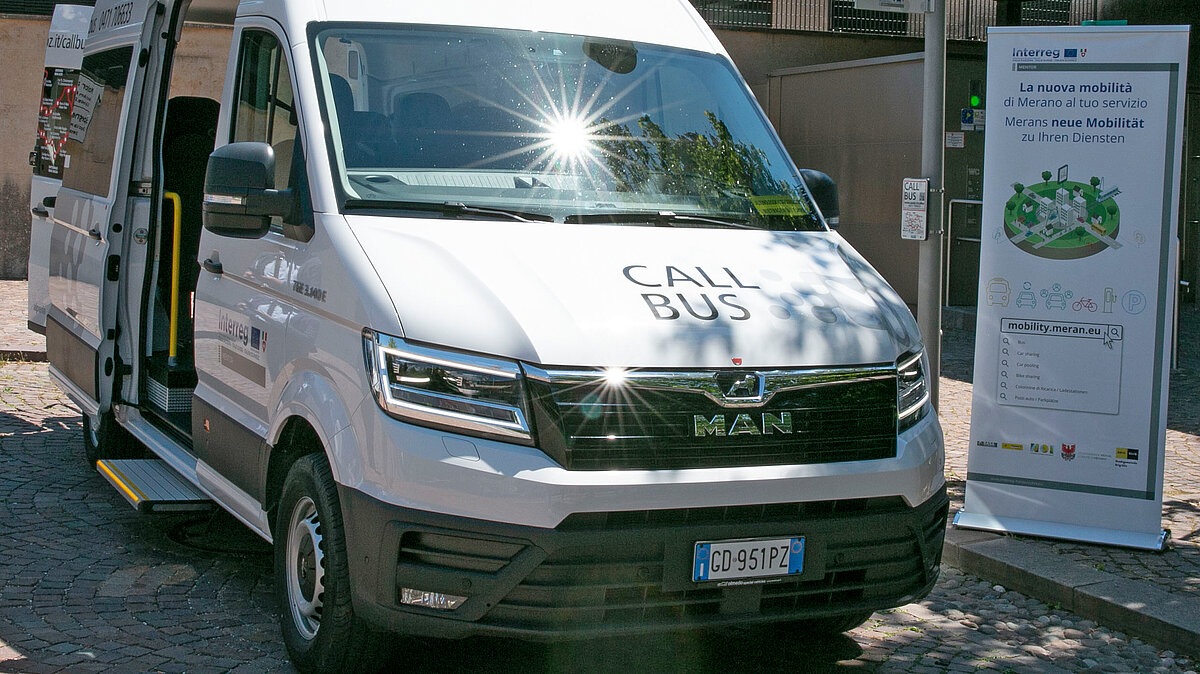 Il nuovo Callbus, bus a richiesta, a Merano